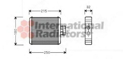 VAN WEZEL 58006196 -  Теплообменник, отопление салона